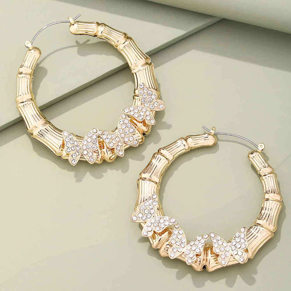 Vintage Large Hoop Earrings For Women Fashion Ladies Zircon Butterfly Stud Earrings Jewelry Accessories Direct Sales
Vintage Large Hoop Earrings For Women Fashion Ladies Zircon Butterfly Stud Earrings Jewelry Accessories Direct Sales