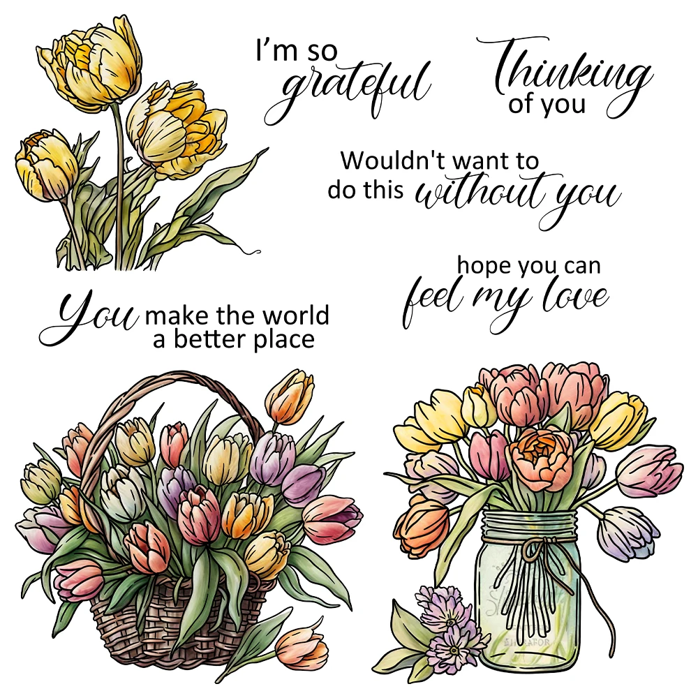 Mangocraft Baskets Of Bloom Flowers Tulip Cutting Dies Clear Stamps DIY Scrapbooking Metal Dies Silicone Stamps For Cards Albums
Mangocraft Baskets Of Bloom Flowers Tulip Cutting Dies Clear Stamps DIY Scrapbooking Metal Dies Silicone Stamps For Cards Albums