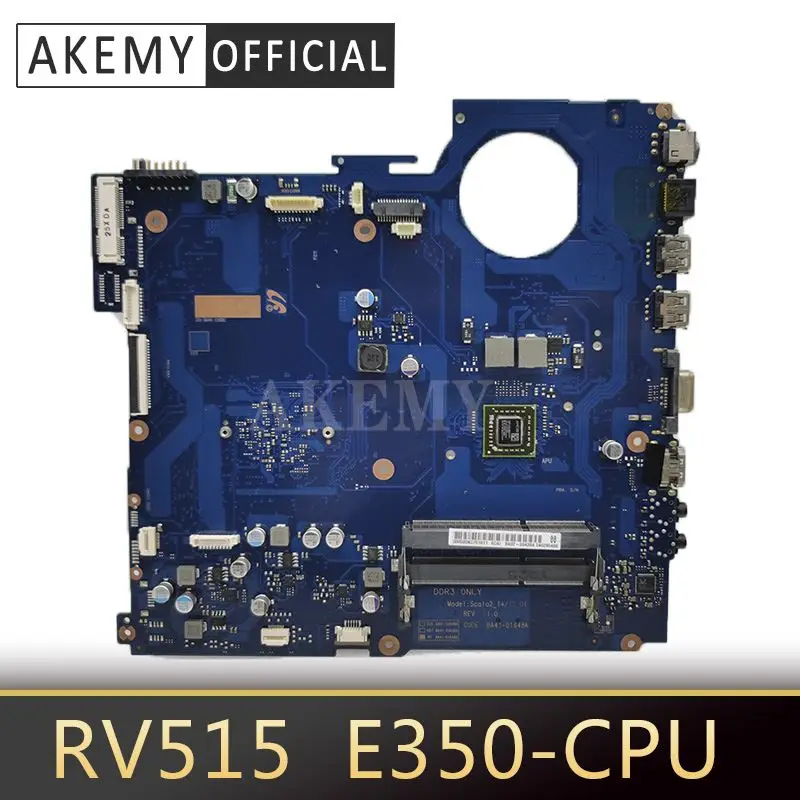 Akemy For Samsung RV515 Laptop Motherboard BA41-01649A BA92-08334A BA92-08334B With E350 CPU Mainboard 100% Tested Fast Ship
Akemy For Samsung RV515 Laptop Motherboard BA41-01649A BA92-08334A BA92-08334B With E350 CPU Mainboard 100% Tested Fast Ship
