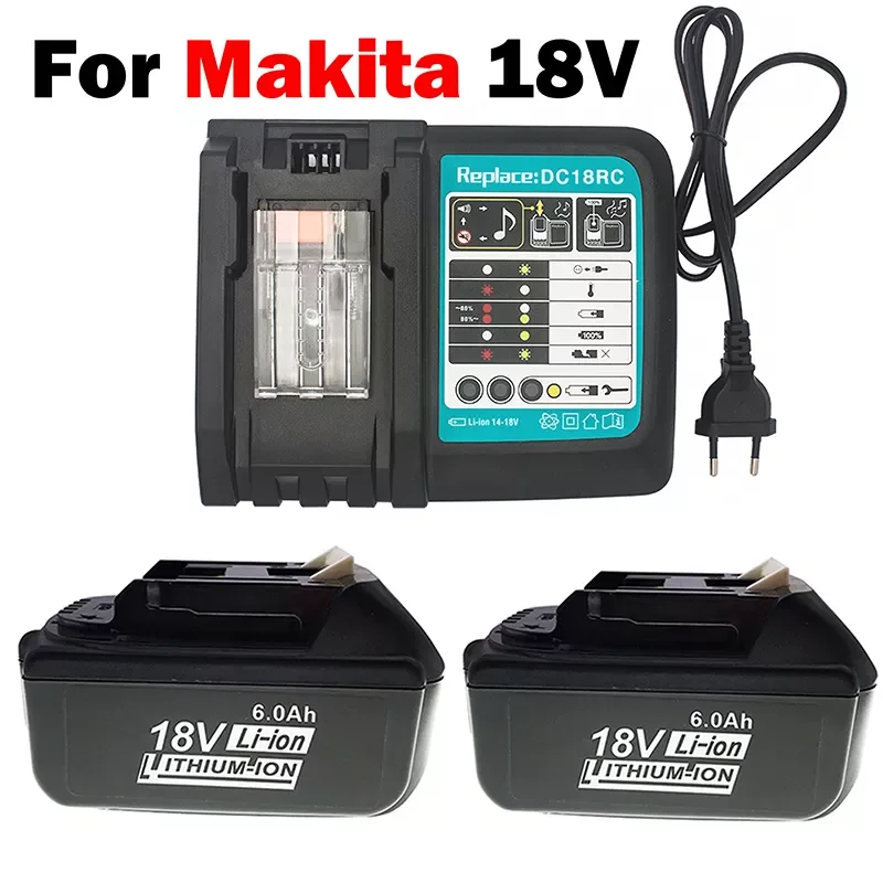 2023NEW BL1860B 18V 6000mAh Replacement Battery For Makita BL1850B BL1860 BL1840 BL1815 Cordless Drill With Single Cell Balance
2023NEW BL1860B 18V 6000mAh Replacement Battery For Makita BL1850B BL1860 BL1840 BL1815 Cordless Drill With Single Cell Balance