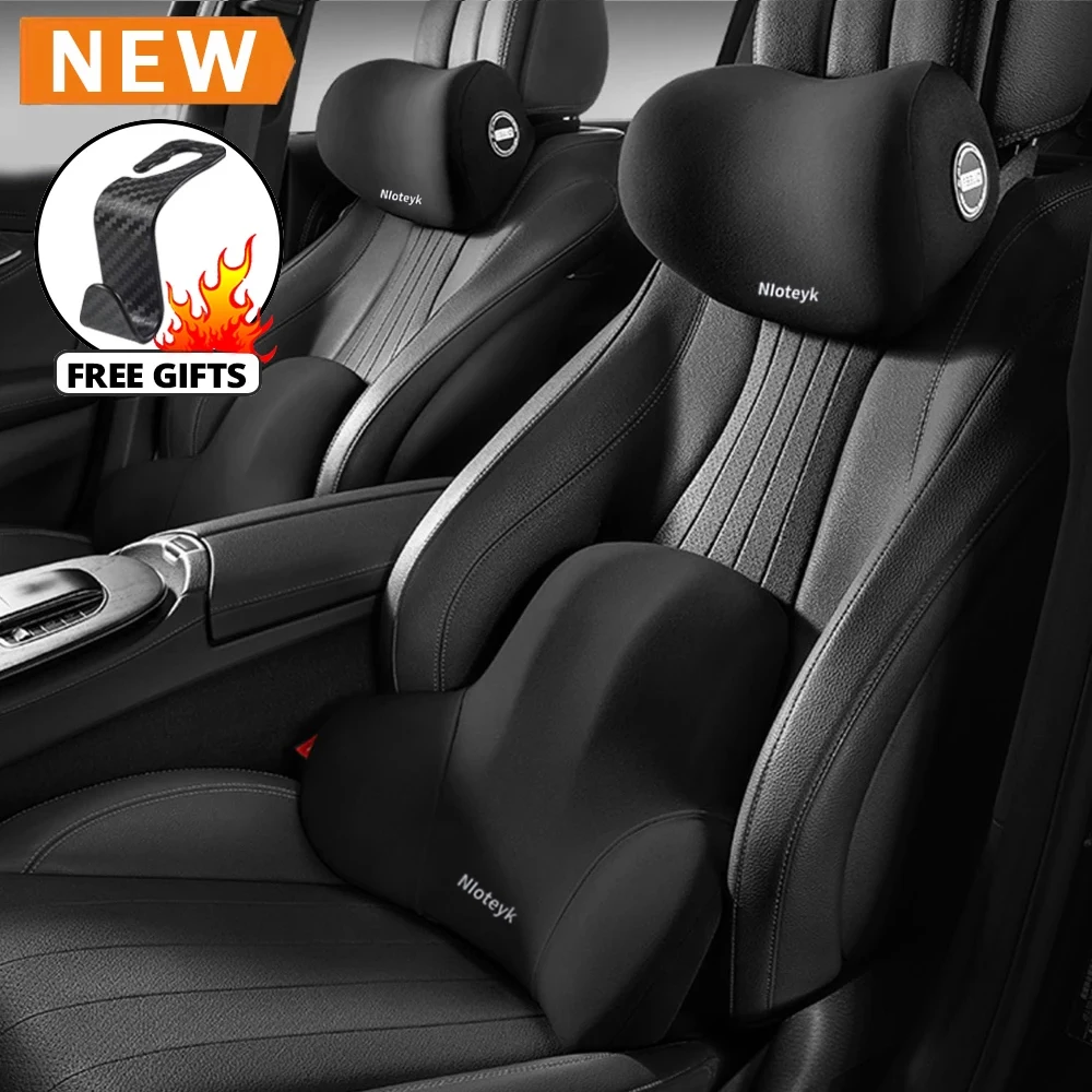Car Neck Cushion Memory Foam Protective Lumbar Back Support Breathable Universal Car Headrest Pillow Car Supplies
Car Neck Cushion Memory Foam Protective Lumbar Back Support Breathable Universal Car Headrest Pillow Car Supplies