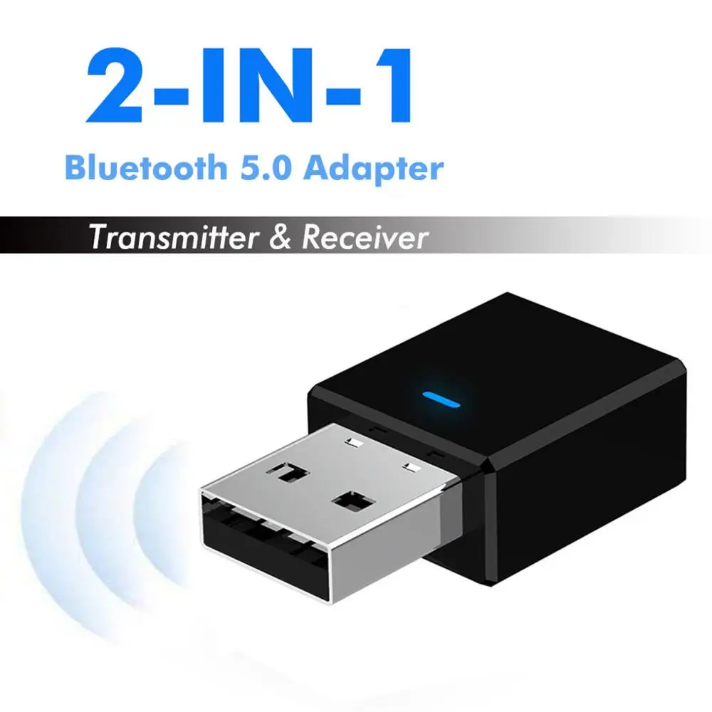 2 in1 Bluetooth5.0 аудио приемник передатчик Беспроводной адаптер Mini 3 5 мм AUX Стерео