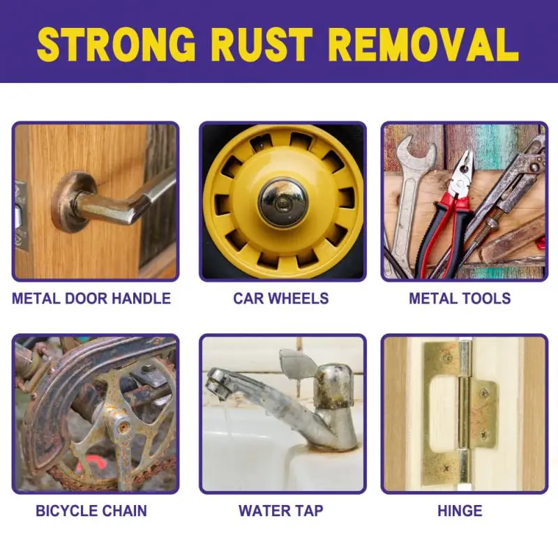 Quickly Metal Rust Remover 30/100ml Kitchen Pots Rust Remover Spray Derusting Decontamination Remover Car Maintenance Cleaning
Quickly Metal Rust Remover 30/100ml Kitchen Pots Rust Remover Spray Derusting Decontamination Remover Car Maintenance Cleaning