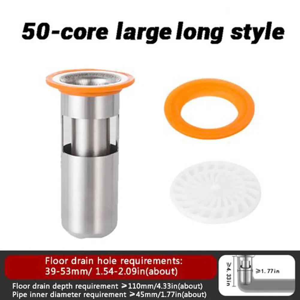 Home Floor Drain Core Anti-corrosion Anti-Odor Pest Proof Stainless Steel Sewer Core Deodorant for Kitchen Bathroom Drain Valve
Home Floor Drain Core Anti-corrosion Anti-Odor Pest Proof Stainless Steel Sewer Core Deodorant for Kitchen Bathroom Drain Valve