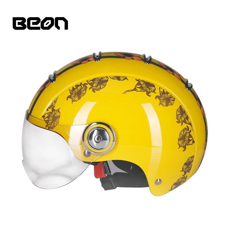 BEON для мужчин и женщин, летний винтажный мотоциклетный шлем на половину лица, ретро шлемы Casco B105
BEON для мужчин и женщин, летний винтажный мотоциклетный шлем на половину лица, ретро шлемы Casco B105