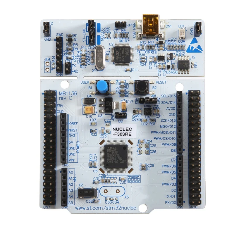 

NUCLEO F303RE Development Boards & Kits ARM 16/32-BITS MICROS BOARD CORE CHIP STM32F303RET6