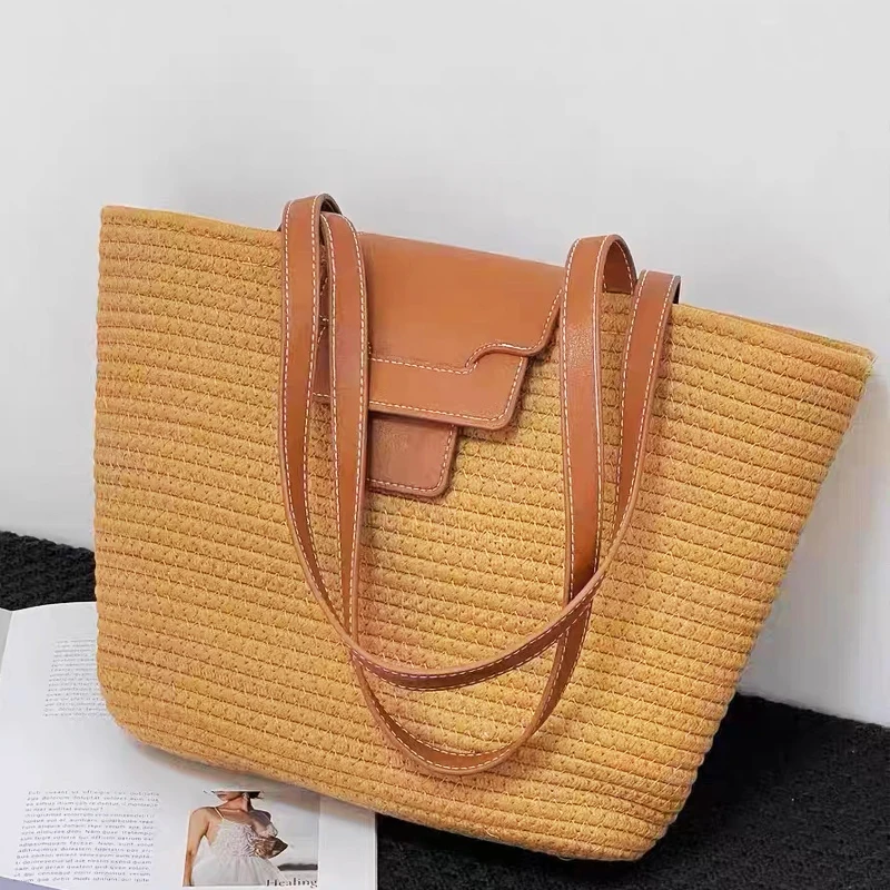 Casual Beach Tote Bags For Women Handbags And Purse Luxury Designer 2023 New In Cotton Rope To Weave Medium Underarm Shoulder
Casual Beach Tote Bags For Women Handbags And Purse Luxury Designer 2023 New In Cotton Rope To Weave Medium Underarm Shoulder