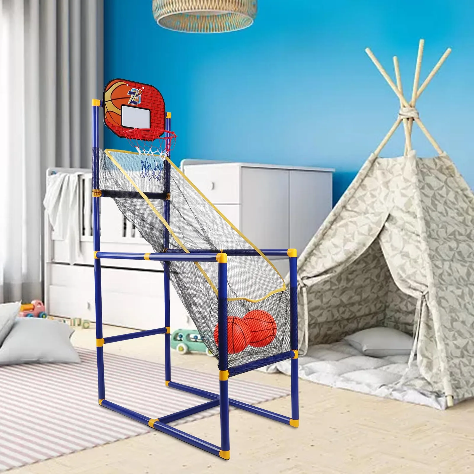 Indoor Basketball Hoop Arcade Machines For Home Exercising Basketball Shooting System With Net Bag Sporty Games For Kids
Indoor Basketball Hoop Arcade Machines For Home Exercising Basketball Shooting System With Net Bag Sporty Games For Kids