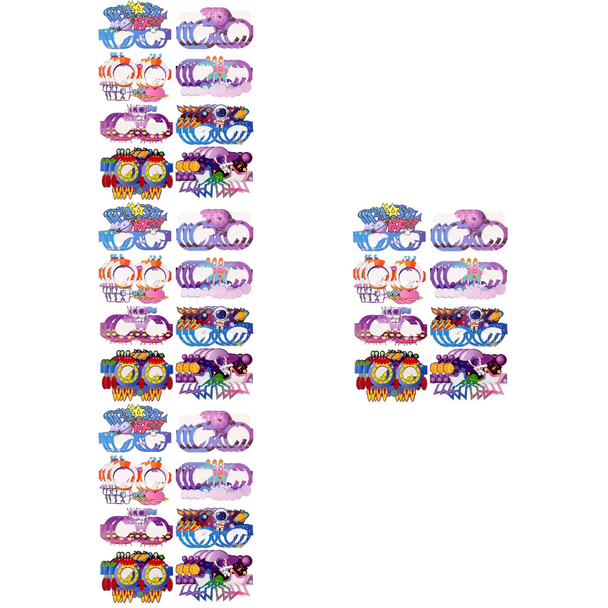 96 Pcs Glasses Kids Photo Props Kid Gifts Outer Space Glasses Makeup Glasses Space Party Glasses Portable Space Paper Glasses
96 Pcs Glasses Kids Photo Props Kid Gifts Outer Space Glasses Makeup Glasses Space Party Glasses Portable Space Paper Glasses