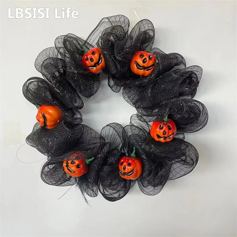 LBSISI Life Хэллоуин украшение для дома камин из тыквы сетка призрак праздничный венок дверь подвесная атмосфера сцена черный кулон
LBSISI Life Хэллоуин украшение для дома камин из тыквы сетка призрак праздничный венок дверь подвесная атмосфера сцена черный кулон