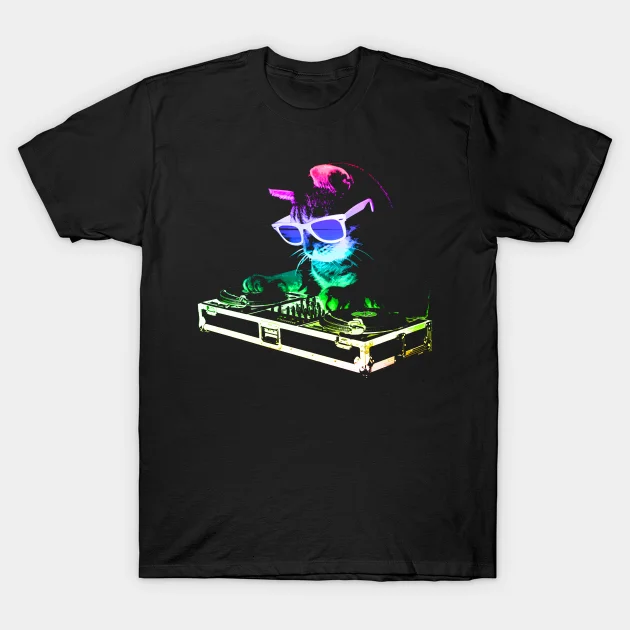 2021 Men/Women's Summer Black Street Fashion Hip Hop HOUSE CAT (Rainbow DJ Kitty) T-shirt Cotton Tees Short Sleeve Tops
2021 Men/Women's Summer Black Street Fashion Hip Hop HOUSE CAT (Rainbow DJ Kitty) T-shirt Cotton Tees Short Sleeve Tops