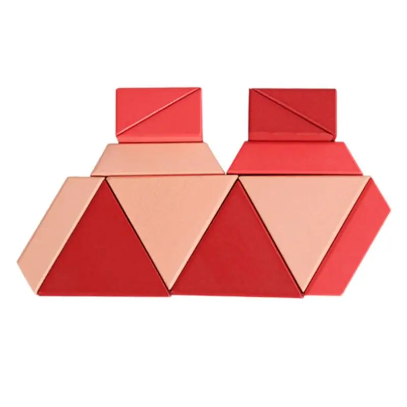 

Деревянные Геометрические строительные блоки для детей 4-8 лет, дошкольные развивающие игрушки Монтессори, блочные игрушки, подарок на день рождения для
