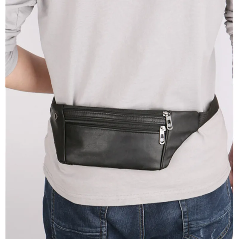 Creative New PU Leather Men Belt Pouch Fanny Pack Waist Purse Clutch Bag Leather Multi-pocket and Multiple Zipper Belt Bag
Creative New PU Leather Men Belt Pouch Fanny Pack Waist Purse Clutch Bag Leather Multi-pocket and Multiple Zipper Belt Bag