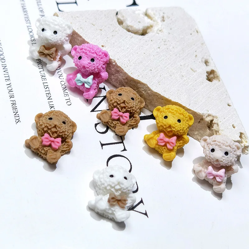10pcs Nail Art Accessories Resin 3D Bear Nial Charms Cartoon Bear With Bow Nail Rhinestones DIY Summer Manicure Design Decoratio
10pcs Nail Art Accessories Resin 3D Bear Nial Charms Cartoon Bear With Bow Nail Rhinestones DIY Summer Manicure Design Decoratio