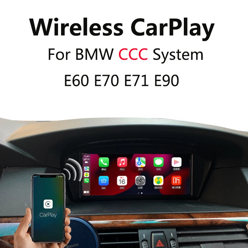 Car Wireless Apple Carplay Android Auto Decoder Box for BMW 3/5 series X5 X6 E60 E70 E90 Multimedia Module activation interface
Car Wireless Apple Carplay Android Auto Decoder Box for BMW 3/5 series X5 X6 E60 E70 E90 Multimedia Module activation interface