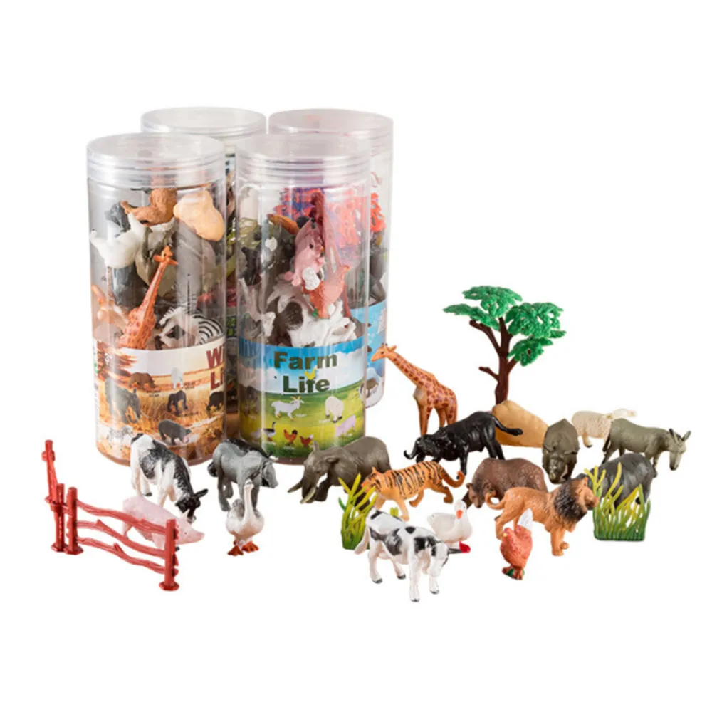 Bucketed Animal Model Realistic Appearance Animal Toy Set Vinyl Plastic Animal Learning Toy boy Girl Forest Sea Animal Toy Set
Bucketed Animal Model Realistic Appearance Animal Toy Set Vinyl Plastic Animal Learning Toy boy Girl Forest Sea Animal Toy Set