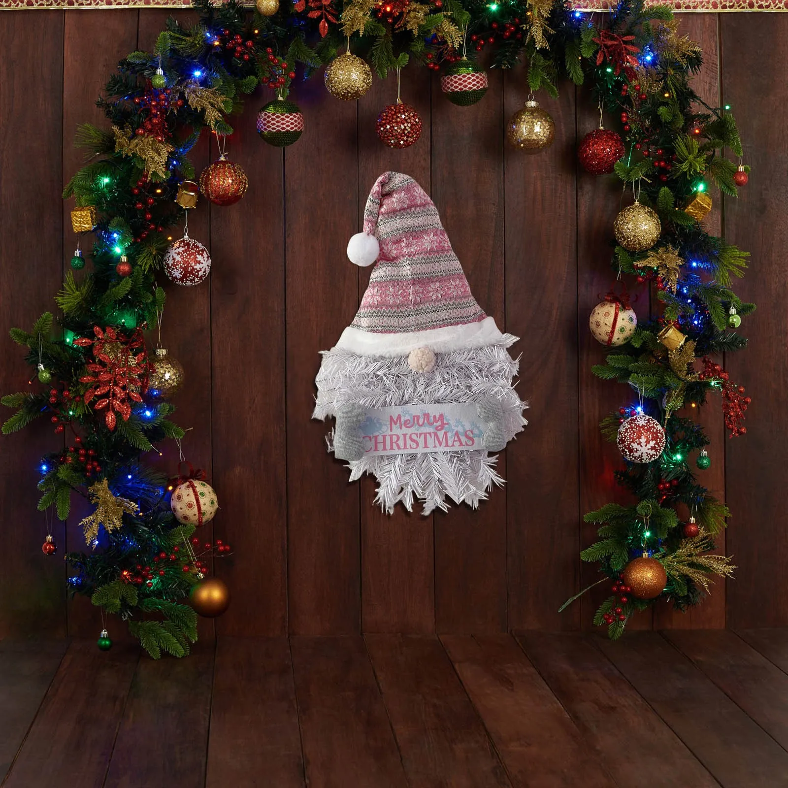 

Очаровательная Рождественская ткань, голова гнома, домашняя атмосфера, подвесные украшения, придающие Причудливое Очарование вашему праздничному декору