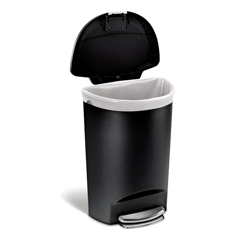 2023 13 gal Plastic Semi-Round Kitchen Step Trash Can, Black Storage Organizer free shipping
2023 13 gal Plastic Semi-Round Kitchen Step Trash Can, Black Storage Organizer free shipping