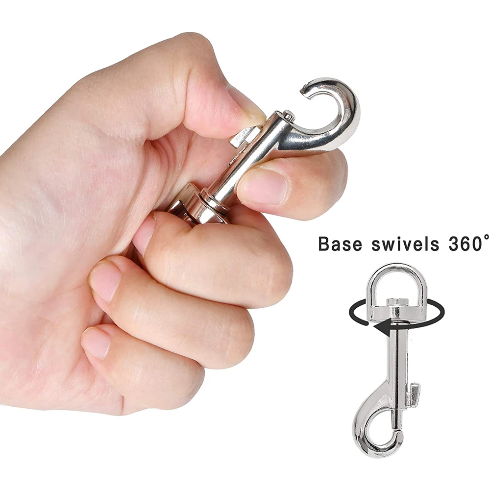 Swivel Eye Bolt Snap Hook, Snap Clips Marine Grade for Diving/Keychain/Dog Leash/Camera Strap/Clothesline and More
Swivel Eye Bolt Snap Hook, Snap Clips Marine Grade for Diving/Keychain/Dog Leash/Camera Strap/Clothesline and More