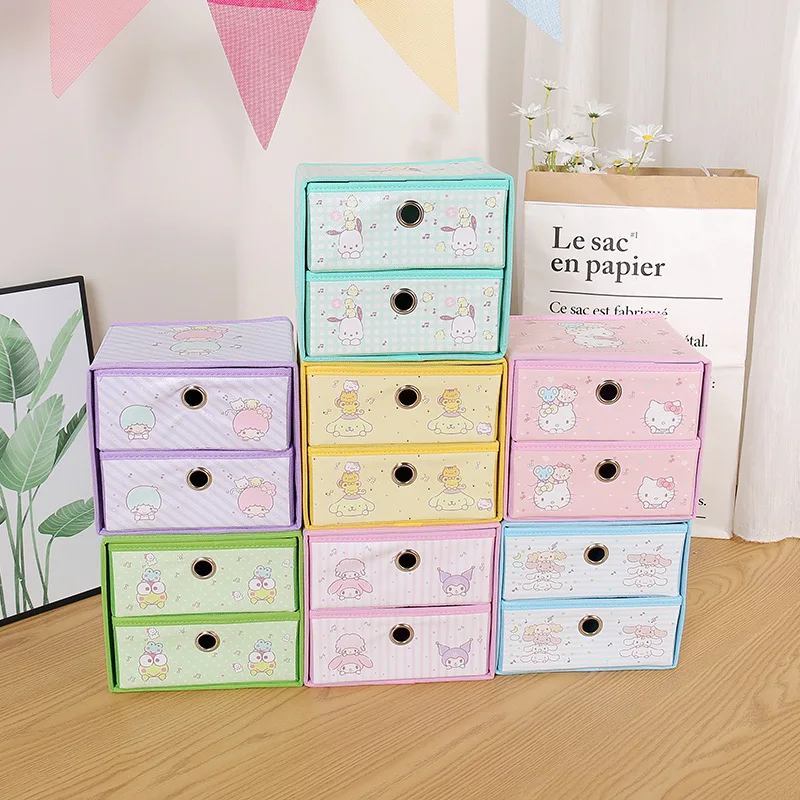 Sanrio Hellokitty Foldable Storage Box Mymelody Cinnamoroll Pachacco Cute Girls Jewelry Box Cartoon Desktop Storage Box
Sanrio Hellokitty Foldable Storage Box Mymelody Cinnamoroll Pachacco Cute Girls Jewelry Box Cartoon Desktop Storage Box