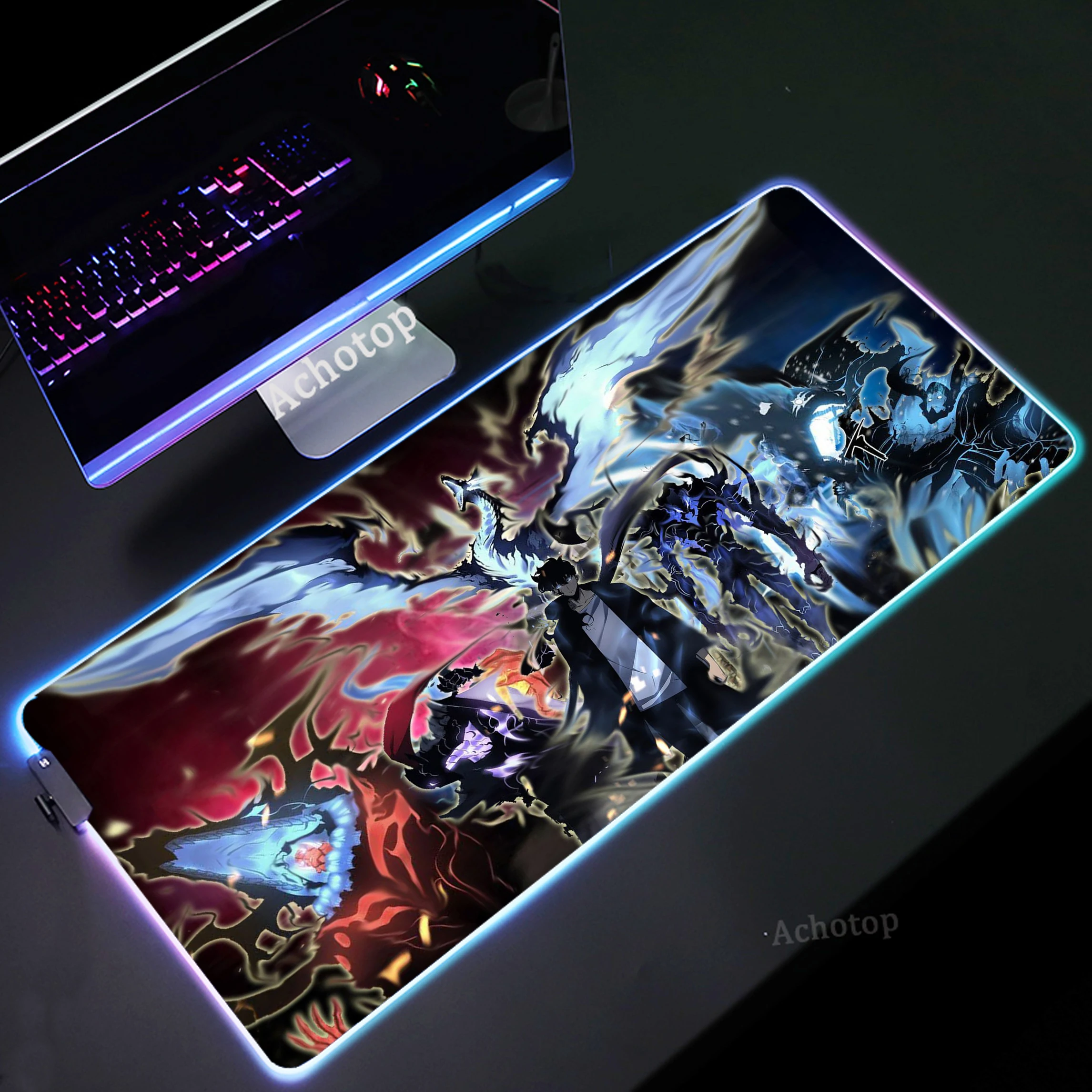 Large Solo Leveling RGB Gamer Mousepad Gaming Mouse Pad 90x40 Locking Edge Mouse Mat Game Accessories Keyboard Pads LED Backlit
Large Solo Leveling RGB Gamer Mousepad Gaming Mouse Pad 90x40 Locking Edge Mouse Mat Game Accessories Keyboard Pads LED Backlit