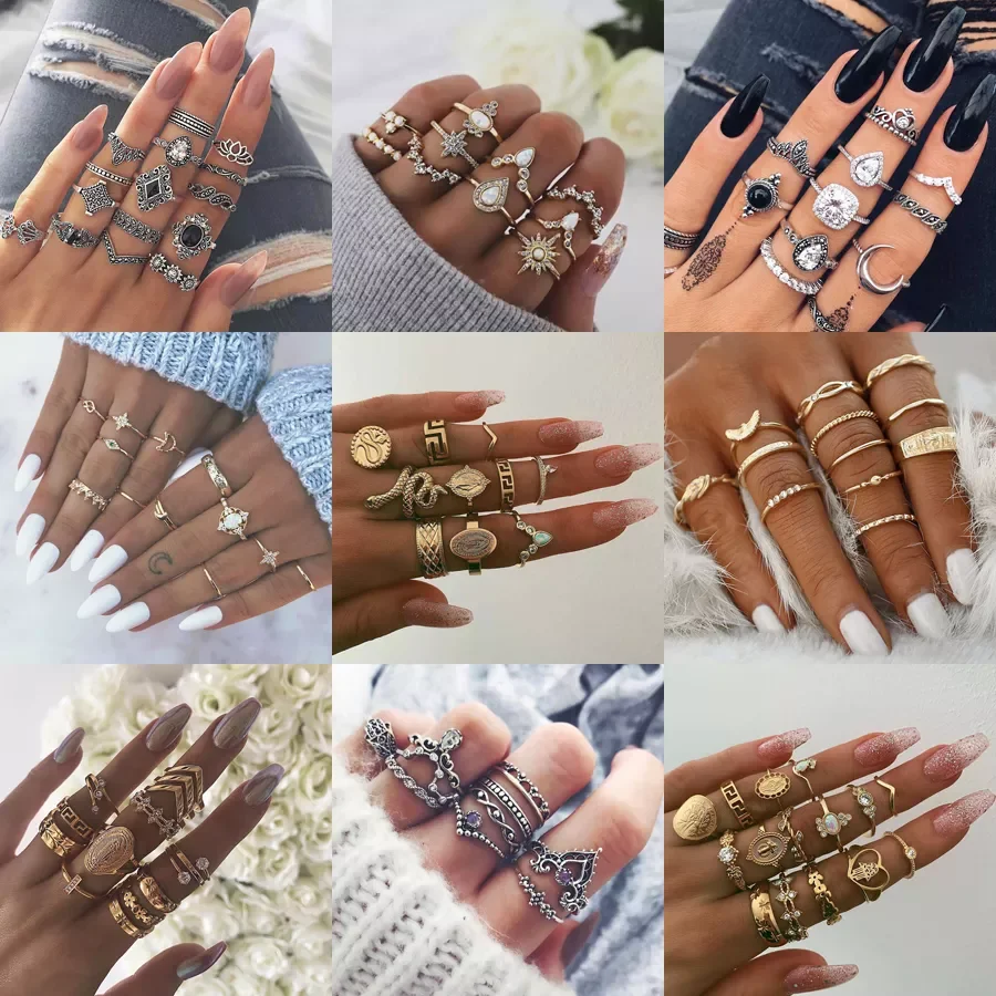 Styles Trendy Boho Midi Knuckle Ring Set For Women Crystal Geometric Finger Rings Fashion Bohemian Jewelry
Styles Trendy Boho Midi Knuckle Ring Set For Women Crystal Geometric Finger Rings Fashion Bohemian Jewelry