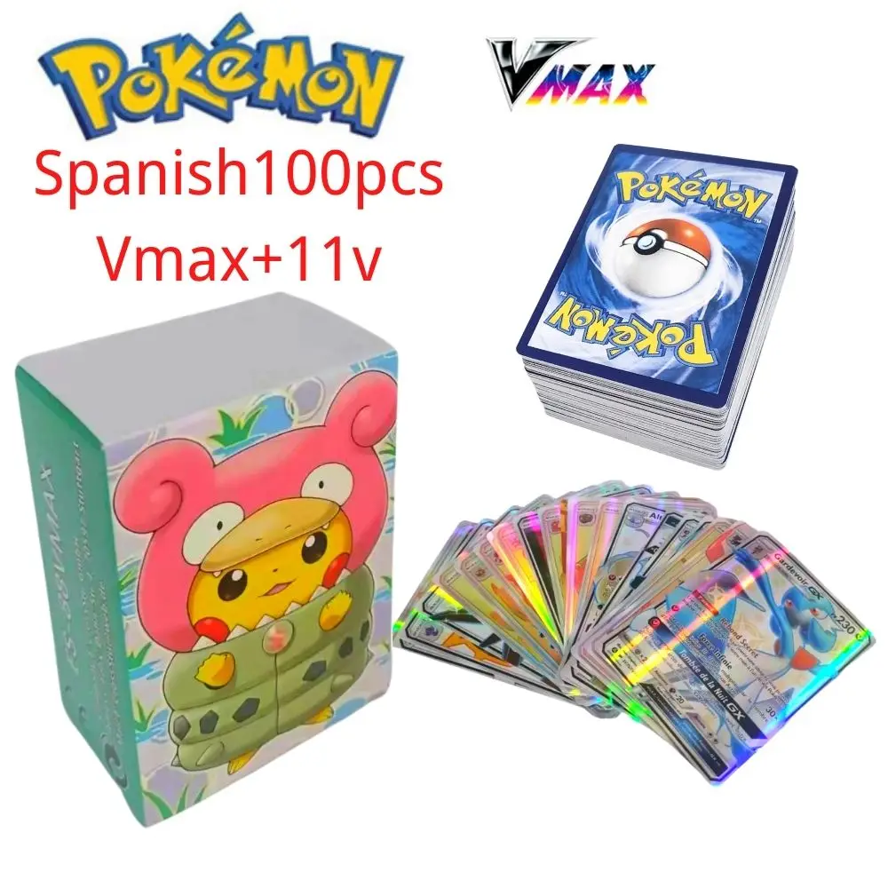 New Pokemon Cards in Spanish TAG TEAM GX VMAX V Trainer Energy Shining Cards Game Castellano Español Children Toy
New Pokemon Cards in Spanish TAG TEAM GX VMAX V Trainer Energy Shining Cards Game Castellano Español Children Toy