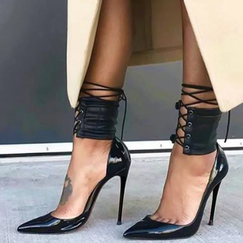 Fashion women's high heels. Ankle strap. About 11 cm high heels. Pointed toe pumps. High heeled shoes. Party shoes. SIZE:34-45
Fashion women's high heels. Ankle strap. About 11 cm high heels. Pointed toe pumps. High heeled shoes. Party shoes. SIZE:34-45