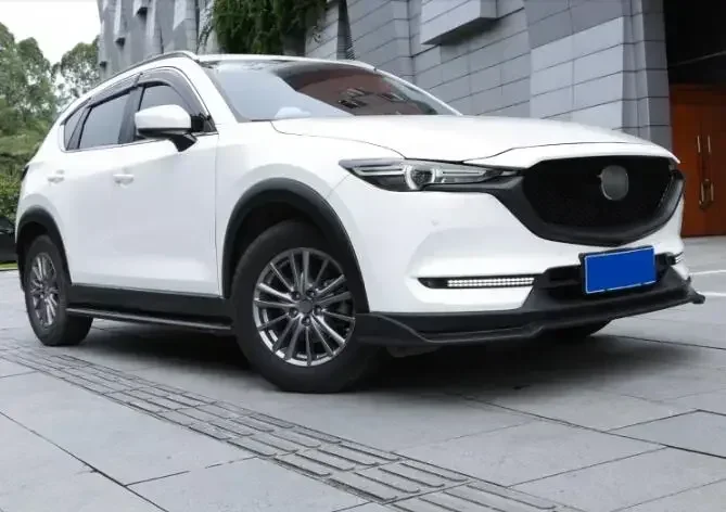 Новинка! ABS Matte Набор для черного корпуса Mazda CX-5 CX5 2017-2021 передний бампер автомобиля
