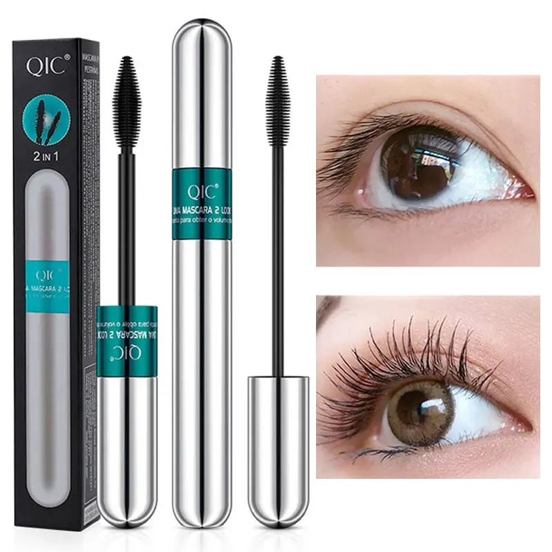 

Mascara Black Waterproof Sweatproof Long Lasting Not Blooming Non-Clumping Lengthening Eyelashes Natural Curling Eye Makeup Tool