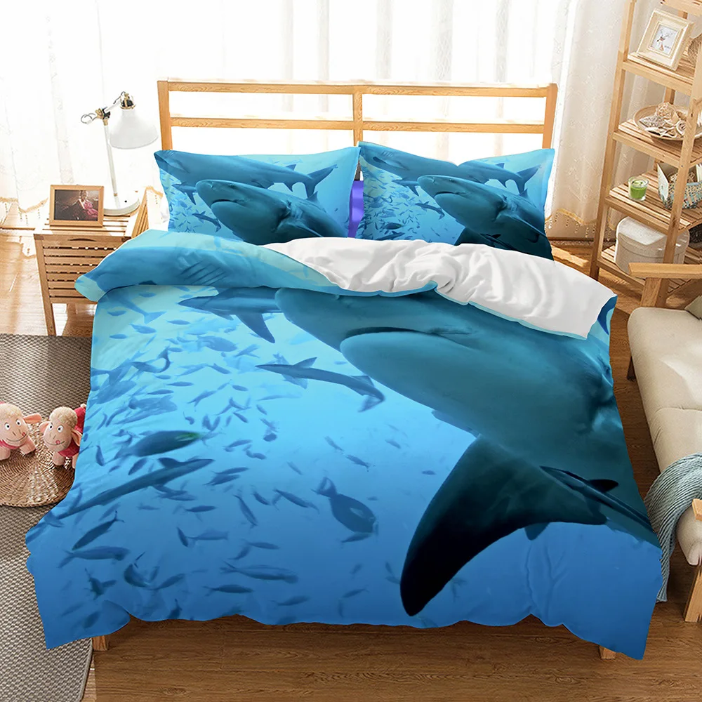 2018 New 3d Shark Animal Bedding Set Quilt Cover HD Print Marine Life Fish Duvet Cover Set Twin Queen King Sing Double 12 Size
2018 New 3d Shark Animal Bedding Set Quilt Cover HD Print Marine Life Fish Duvet Cover Set Twin Queen King Sing Double 12 Size
