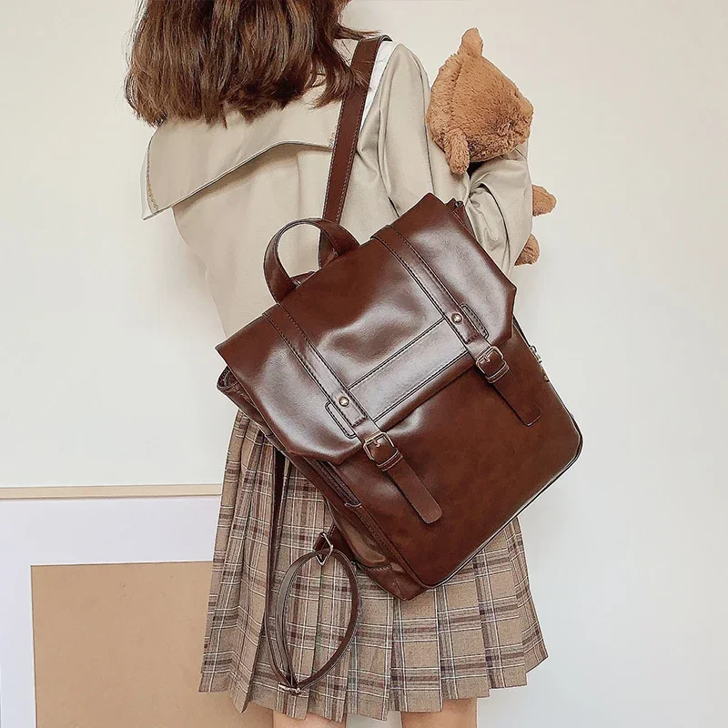 Backpack Aesthetic Women Harajuku Casual Leather Ladies Soft Preppy Japanese Mini Jk Style Schoolbag Brown Backpacks
Backpack Aesthetic Women Harajuku Casual Leather Ladies Soft Preppy Japanese Mini Jk Style Schoolbag Brown Backpacks