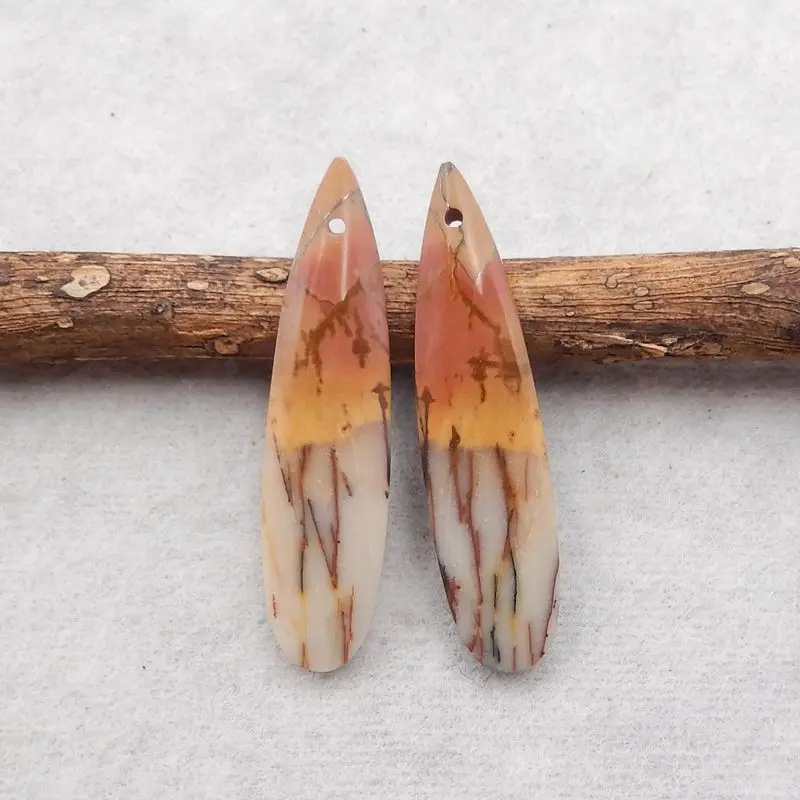 Semiprecious Natural Stone Multi-Color Picasso Jasper Gemstone Fashion Earring Bead Accessories For Women 34x9x4mm 4g
Semiprecious Natural Stone Multi-Color Picasso Jasper Gemstone Fashion Earring Bead Accessories For Women 34x9x4mm 4g