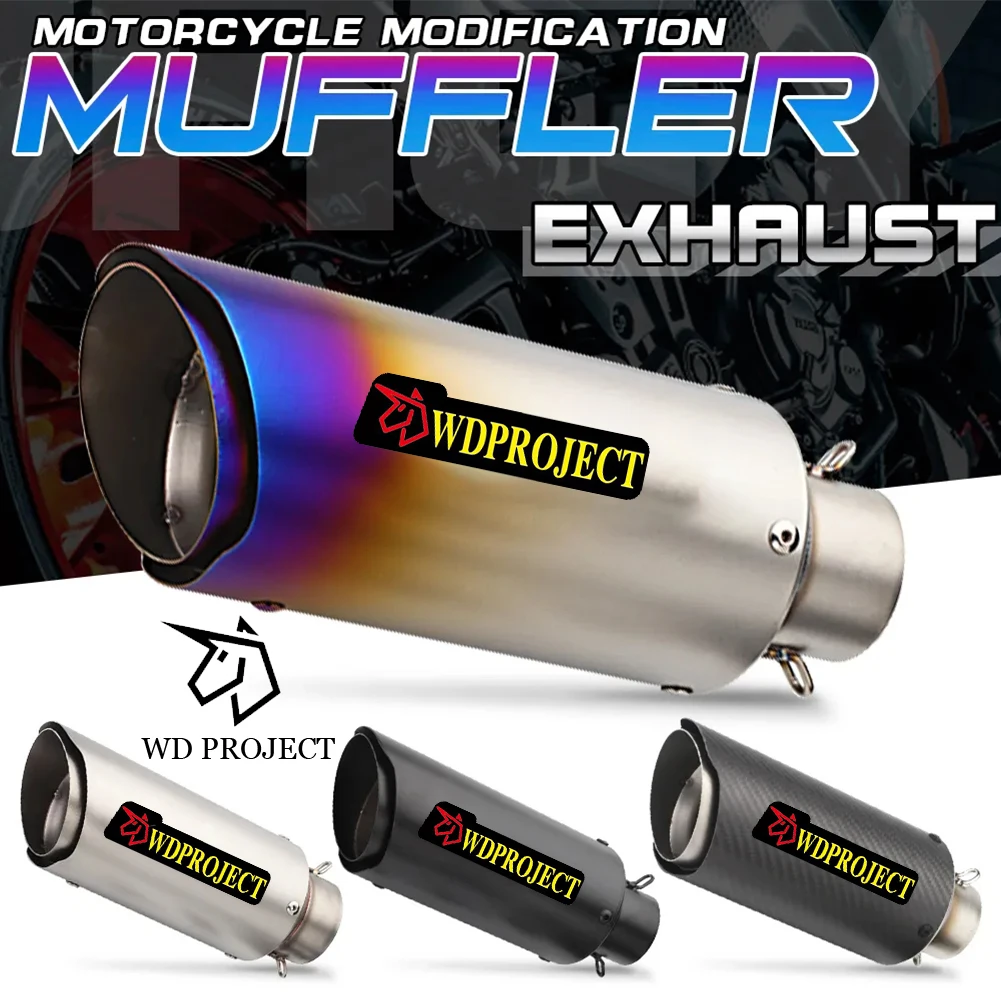 Universal 51mm 60mm Motorcycle ATV Exhaust Pipe Carbon Fiber Exhaust with DB Killer Tubo Escape Escapamento De Moto For Yamaha
Universal 51mm 60mm Motorcycle ATV Exhaust Pipe Carbon Fiber Exhaust with DB Killer Tubo Escape Escapamento De Moto For Yamaha