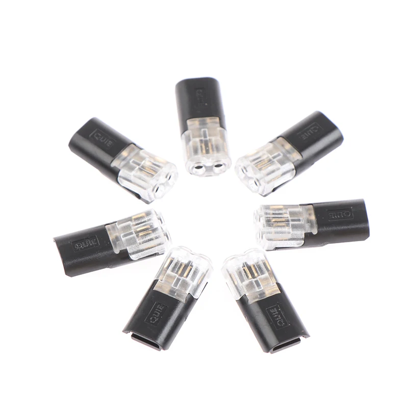 10 PCS Quick Connector Cable Clamp Terminal Block 2 Way Easy Fit For Led Strip 
10 PCS Quick Connector Cable Clamp Terminal Block 2 Way Easy Fit For Led Strip