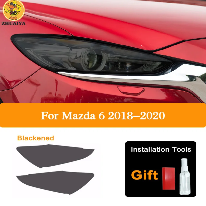 Предварительно отрезанный тинт для автомобильной фары Mazda 6 Atenza 2019-2020, Дымчатая Черная защитная пленка, прозрачная PPFfilm 
Предварительно отрезанный тинт для автомобильной фары Mazda 6 Atenza 2019-2020, Дымчатая Черная защитная пленка, прозрачная PPFfilm