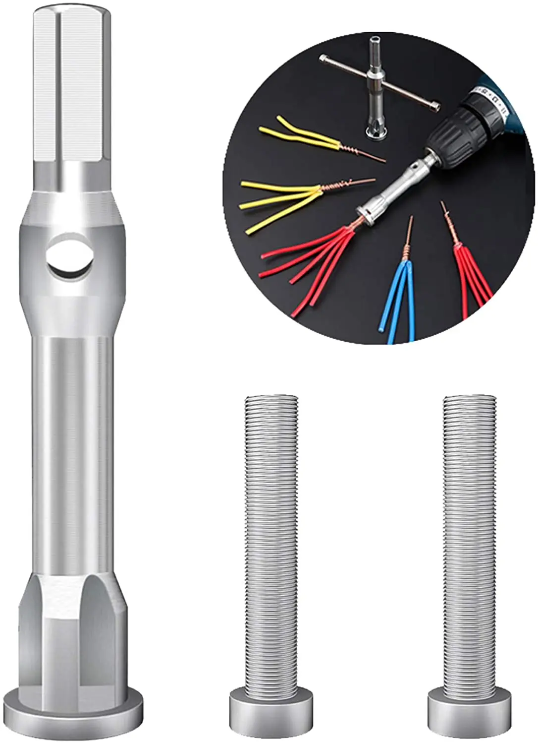 Automatic Wire Stripper Twisted Wire Tool Cable Peeling Twisting Connector Electrician Stripping Artifact Connector Hand Tools
Automatic Wire Stripper Twisted Wire Tool Cable Peeling Twisting Connector Electrician Stripping Artifact Connector Hand Tools