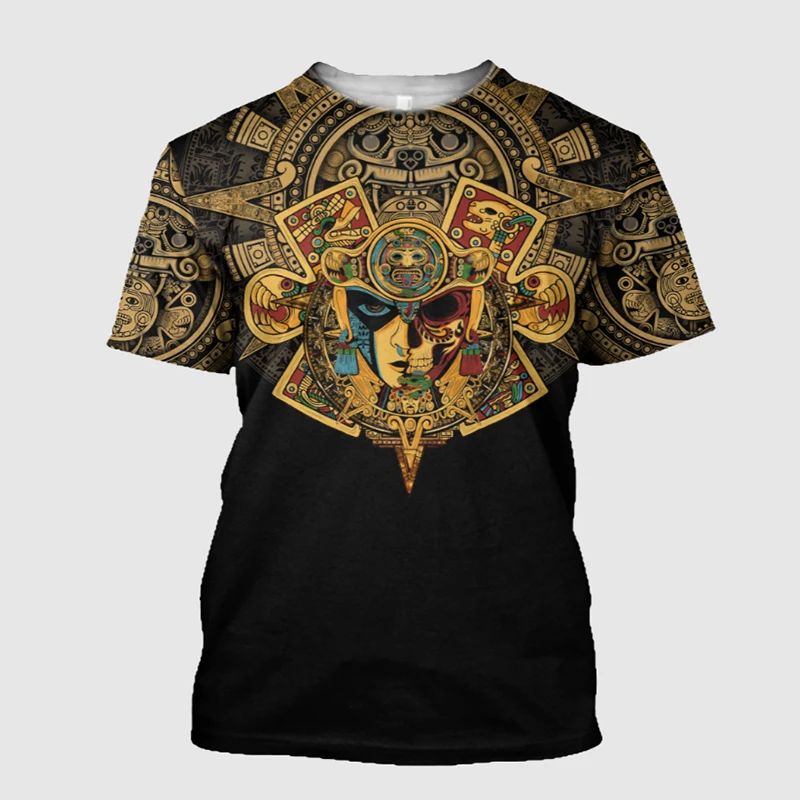 Summer Trend Harajuku Mexican Aztec Quetzon Men's Casual T-shirt Street Fashion Classic Retro O-neck Loose Senior 3D Printed Top
Summer Trend Harajuku Mexican Aztec Quetzon Men's Casual T-shirt Street Fashion Classic Retro O-neck Loose Senior 3D Printed Top
