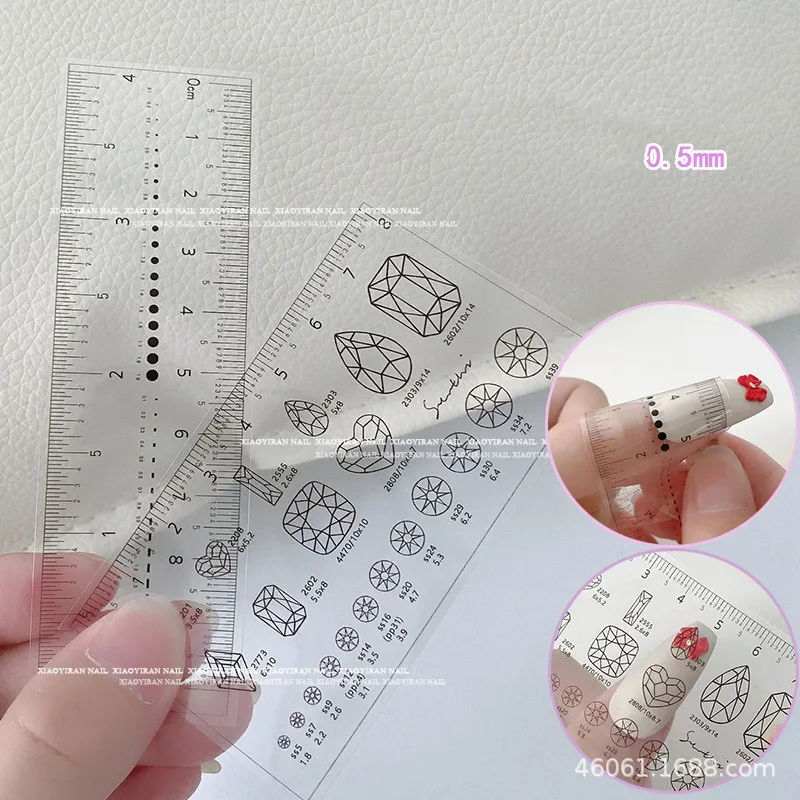 8cm PVC Measure Size Rular for False Tips Charms Stones Soft Clear Graduation Mark Measure Tape Bendable DIY Manicure Tool Rular
8cm PVC Measure Size Rular for False Tips Charms Stones Soft Clear Graduation Mark Measure Tape Bendable DIY Manicure Tool Rular