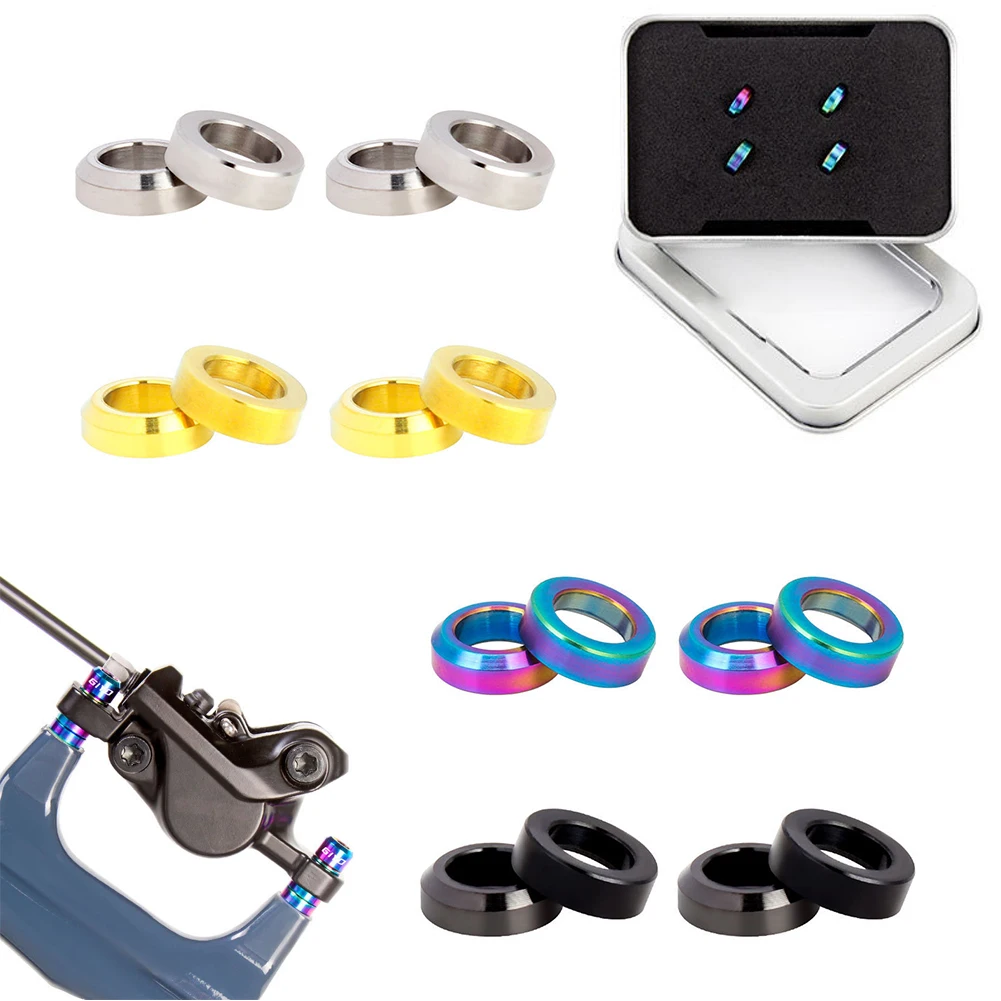 M6 Titanium Brake Caliper Gasket Fixed Bolts MTB Bike Brake Screws Spacer TC4 Titanium Material Cycling Part Accessory Bicicleta
M6 Titanium Brake Caliper Gasket Fixed Bolts MTB Bike Brake Screws Spacer TC4 Titanium Material Cycling Part Accessory Bicicleta