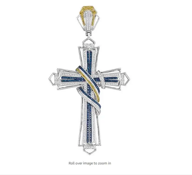 ANGLANG Fashion Blue Cross Pendant Necklaces with Cubic Zirconia Simple Stylish Women and Men Accessories Party Jewelry Gift
ANGLANG Fashion Blue Cross Pendant Necklaces with Cubic Zirconia Simple Stylish Women and Men Accessories Party Jewelry Gift