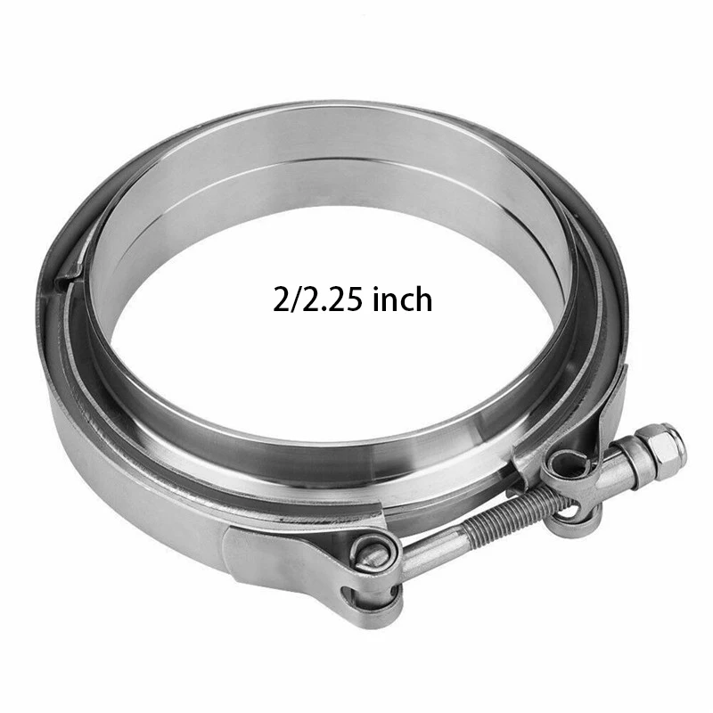 2/2.25 inch Stainless Steel Universal Standard V Band Clamp Male Female Flange Exhaust Pipe Clamp Kit
2/2.25 inch Stainless Steel Universal Standard V Band Clamp Male Female Flange Exhaust Pipe Clamp Kit