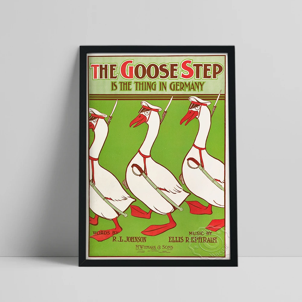 Vintage Advertising Print Art Poster The Goose Step Canvas Painting Animal Illustration Wall Stickers Decor
Vintage Advertising Print Art Poster The Goose Step Canvas Painting Animal Illustration Wall Stickers Decor