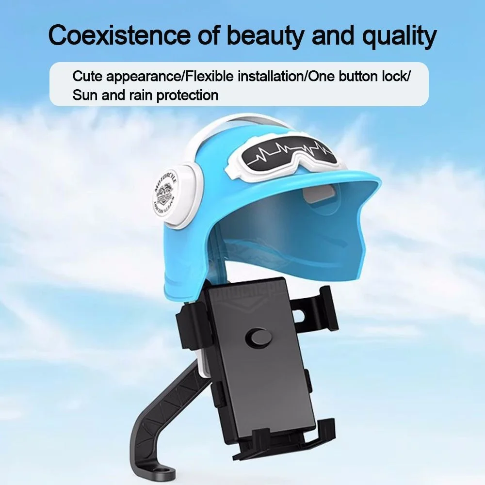 Motorcycle Phone Holder Waterproof Small Helmet Sunscreen Phone Bracket Sunshade Umbrella Electric Bicycle Mobile Phone Mount
Motorcycle Phone Holder Waterproof Small Helmet Sunscreen Phone Bracket Sunshade Umbrella Electric Bicycle Mobile Phone Mount