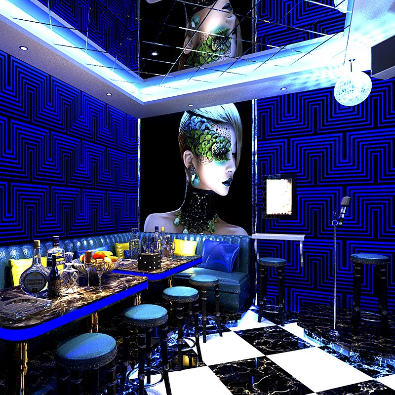 

KTV специальные тематические обои, 3D обои, трехмерный коридор, блестящее украшение, фон для стены, бара, настенная ткань