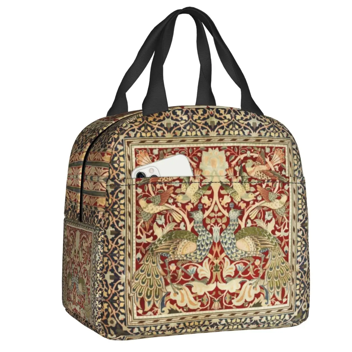 Custom William Morris Vintage Lunch Bag Women Cooler Warm Insulated Lunch Boxes for Kids School Children
Custom William Morris Vintage Lunch Bag Women Cooler Warm Insulated Lunch Boxes for Kids School Children