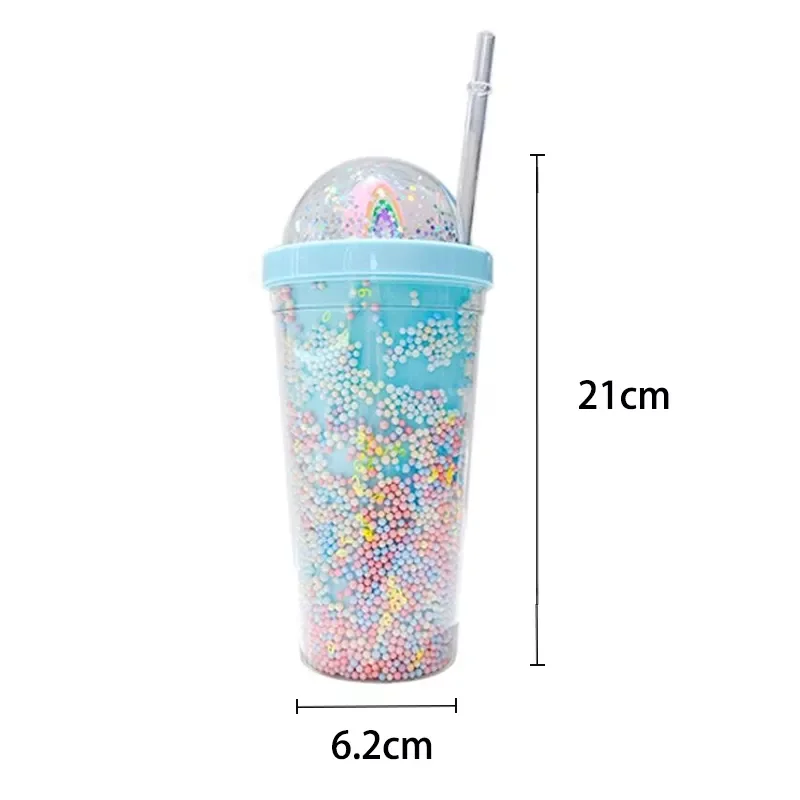 2022New Cute Double Layers Rainbow Plastic Water Bottle With Straw Korean Style Creative Sweet Mug For Milk Coffee Tea Cup
2022New Cute Double Layers Rainbow Plastic Water Bottle With Straw Korean Style Creative Sweet Mug For Milk Coffee Tea Cup