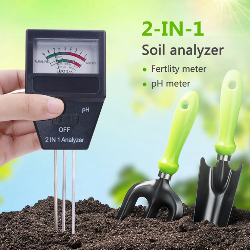 Original Soil Fertility Detecter Nitrogen Phosphorus Potassium Analyzer Soil PH Meter Tester Soil Acidometer Test For Lawn Farm
Original Soil Fertility Detecter Nitrogen Phosphorus Potassium Analyzer Soil PH Meter Tester Soil Acidometer Test For Lawn Farm