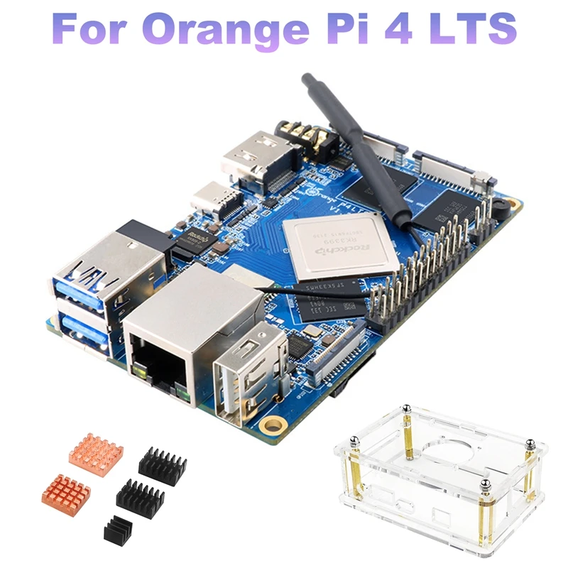 For Orange Pi 4 LTS+Case+Heat Sink 4GB DDR4 16GB EMMC RK3399 Wifi+BT5.0 Gigabit Ethernet Run Android Ubuntu Debian OS
For Orange Pi 4 LTS+Case+Heat Sink 4GB DDR4 16GB EMMC RK3399 Wifi+BT5.0 Gigabit Ethernet Run Android Ubuntu Debian OS