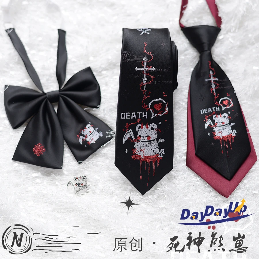 Anime Death Bear Design Tie Neck Cosplay Prop JK DK Uniform Shirt Clothing Jacquard Role Play Fashion Men Women Accessories Gift
Anime Death Bear Design Tie Neck Cosplay Prop JK DK Uniform Shirt Clothing Jacquard Role Play Fashion Men Women Accessories Gift